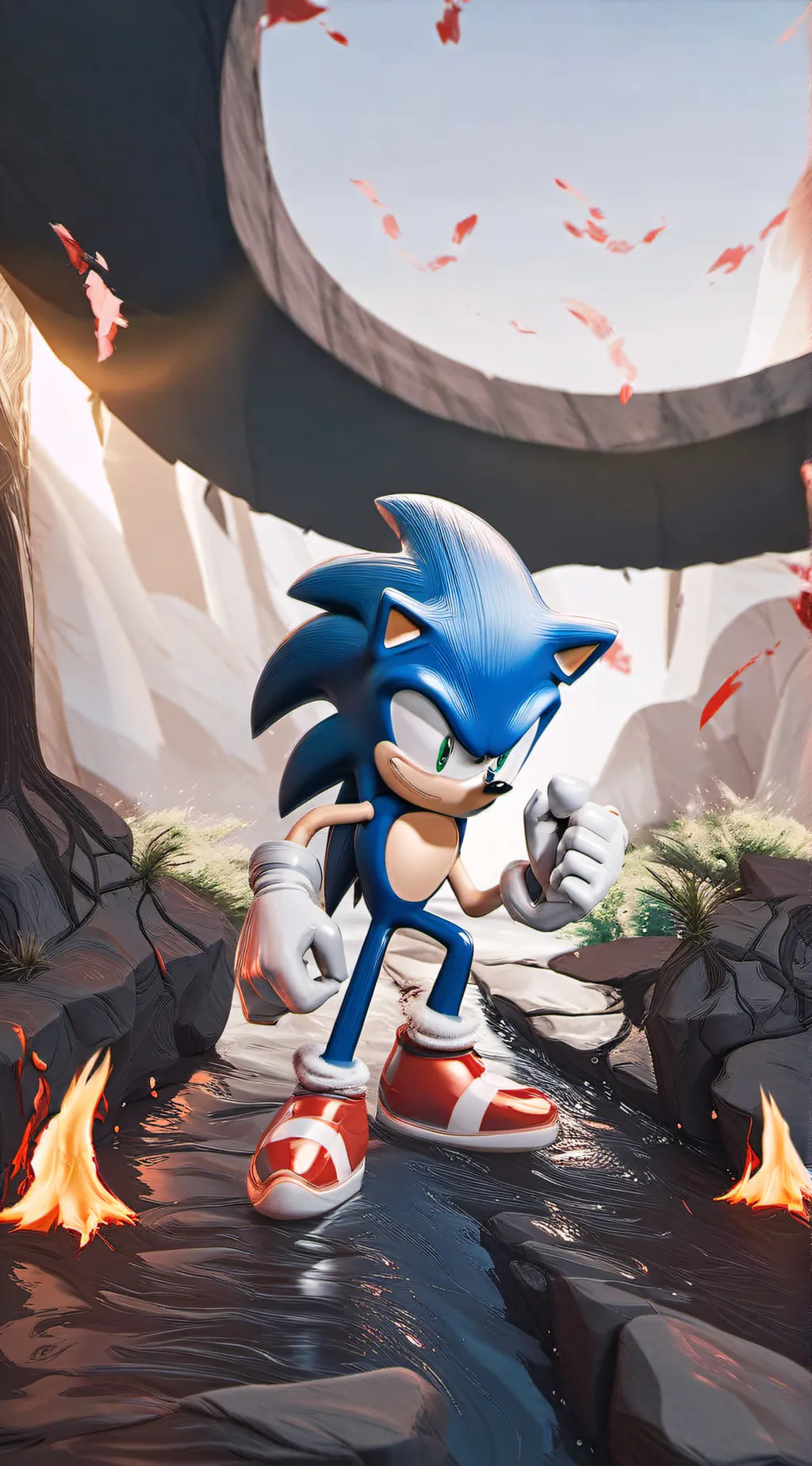 ai character: Sonic background