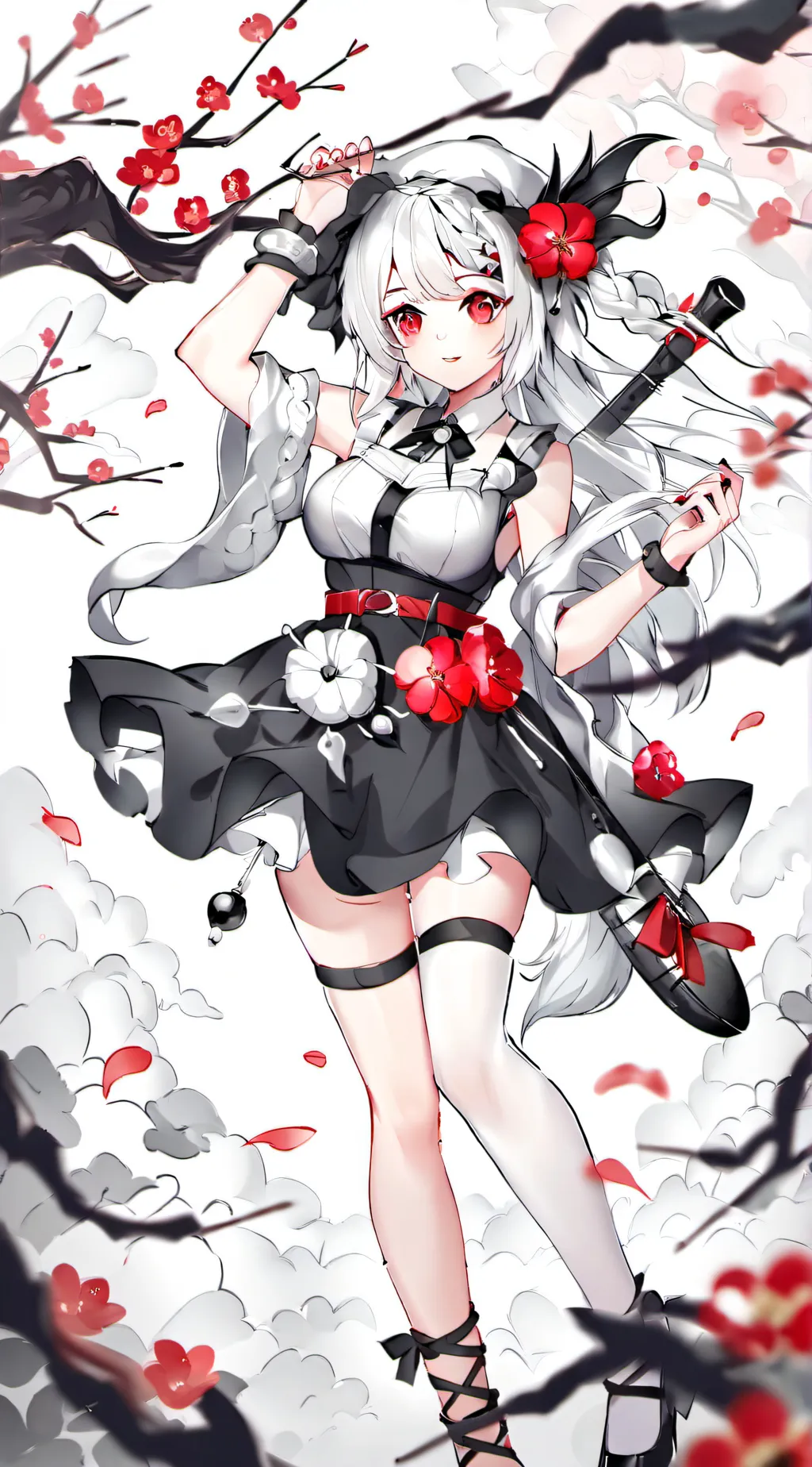 ai character: Sexy girl  background