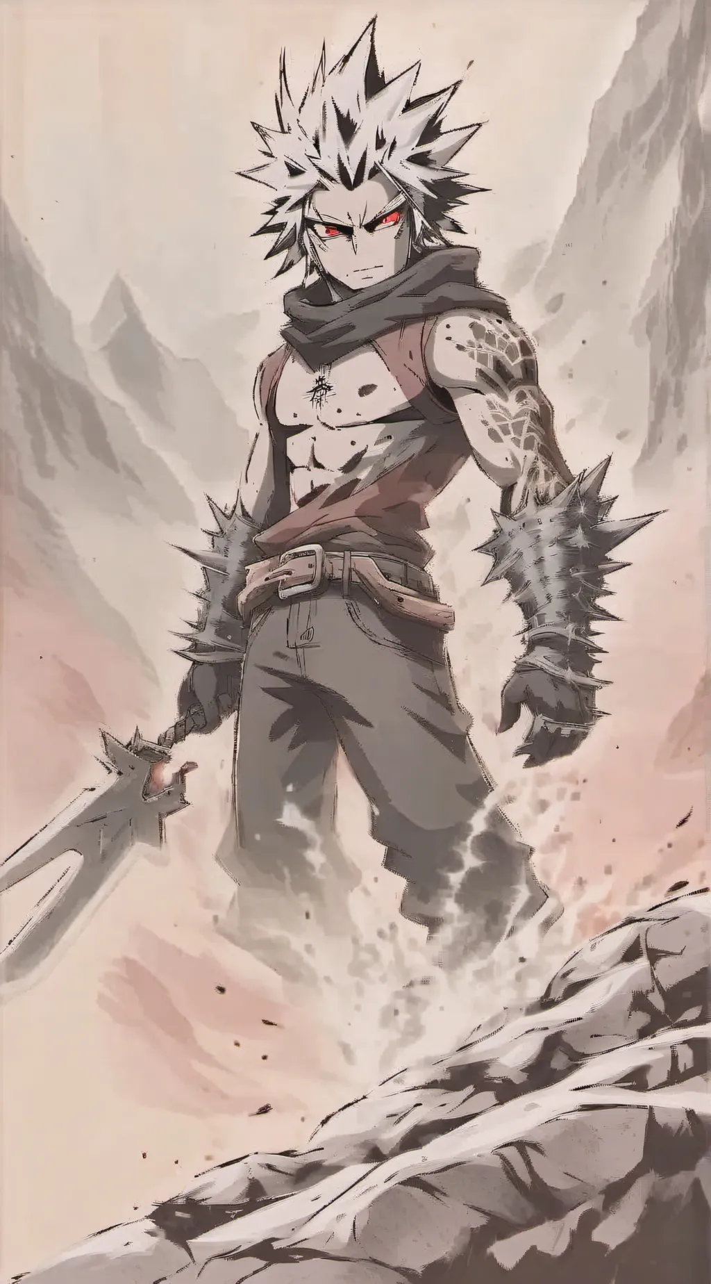 ai character: bakugo background