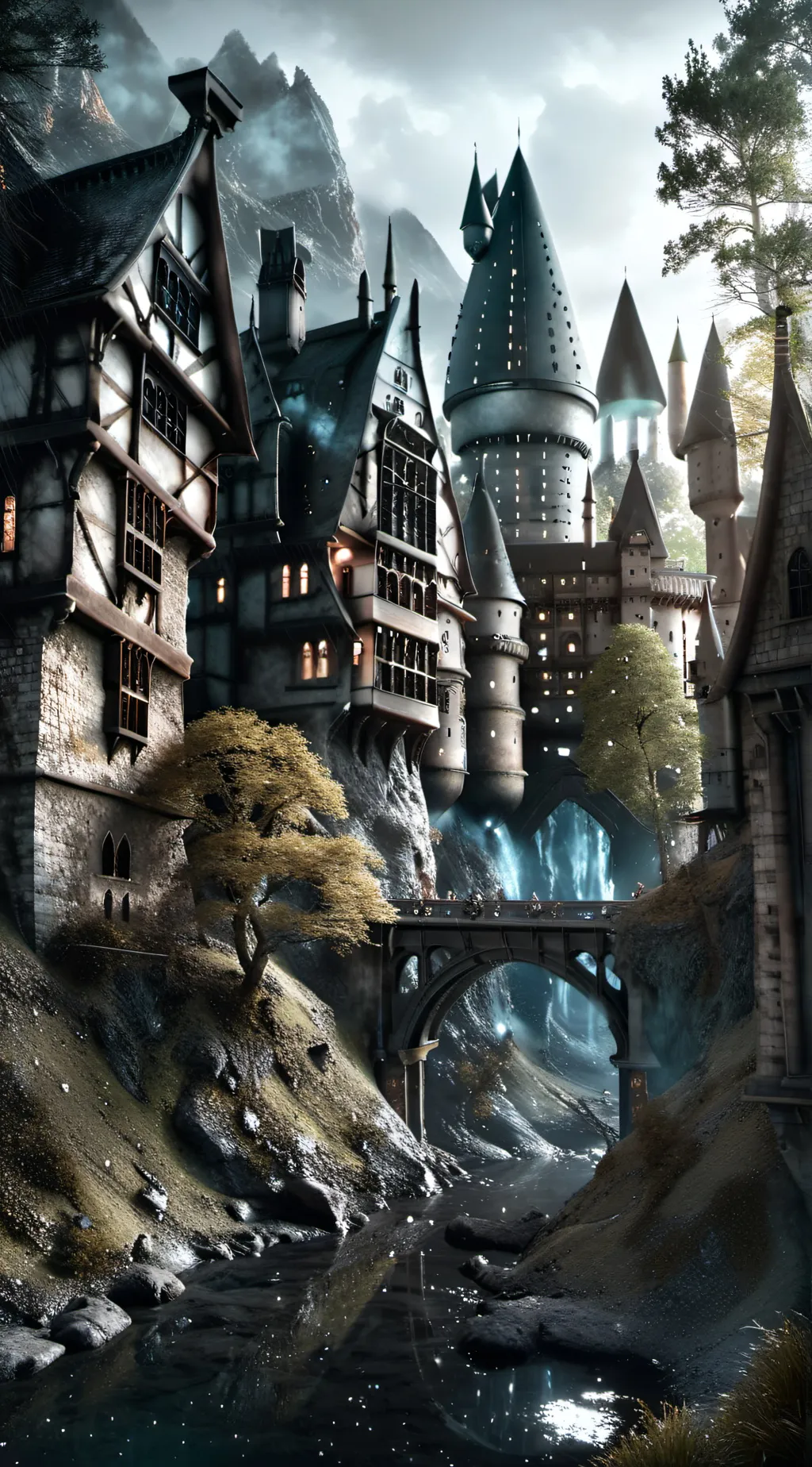 ai character: Hogwarts background