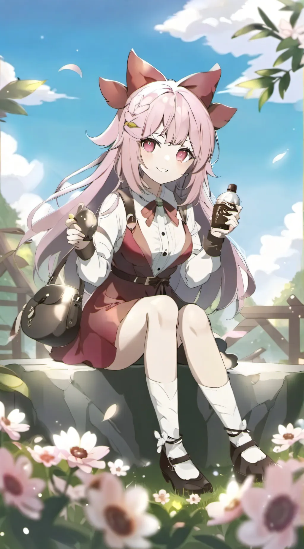 ai character: buy me Prada  background