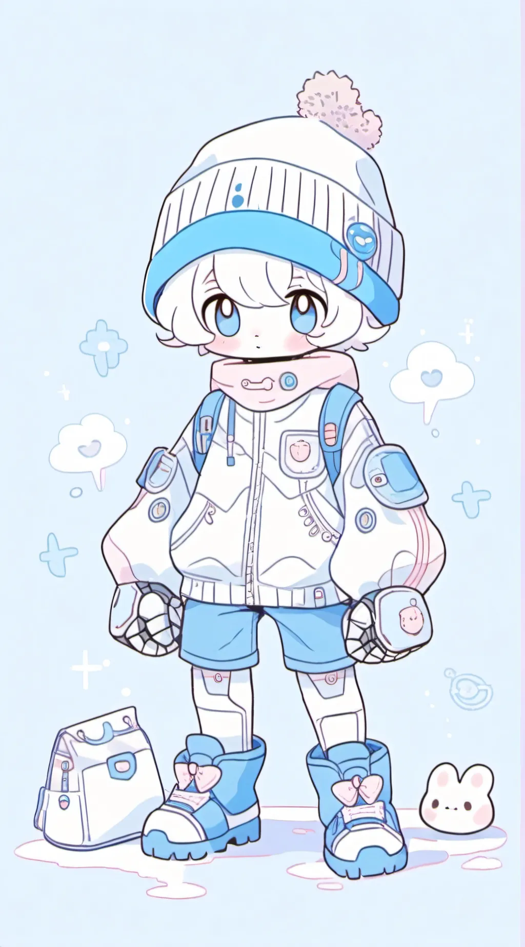 ai character: electric ⚡ background