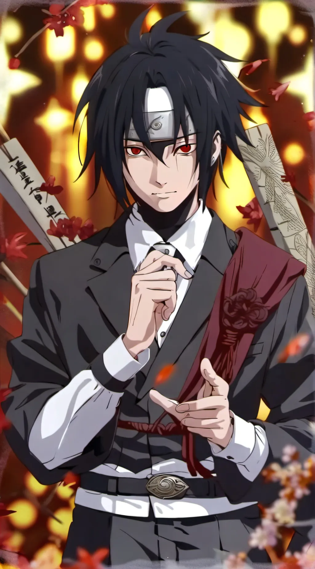 ai character: Sasuke Uchiha background