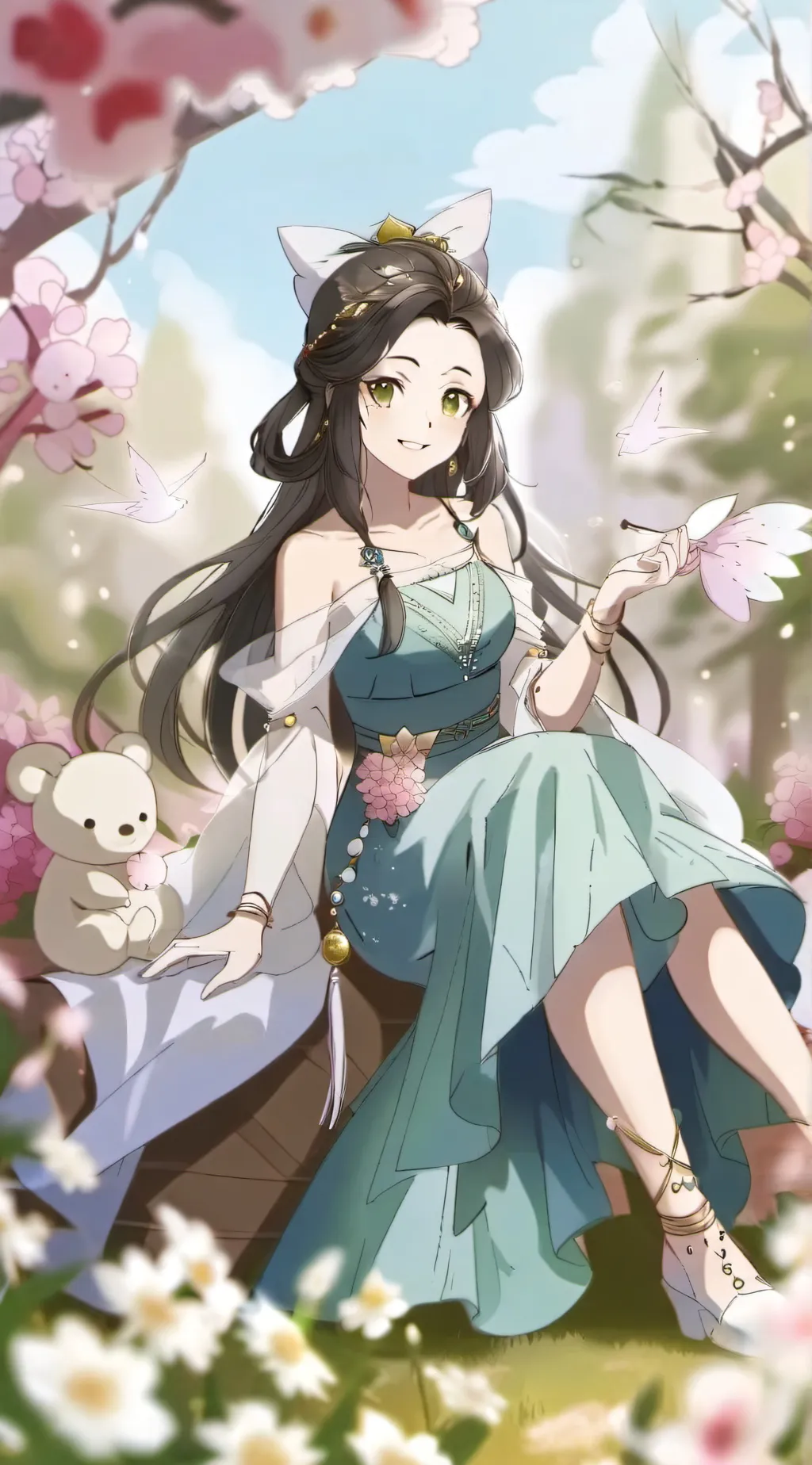 ai character: Sakura  background