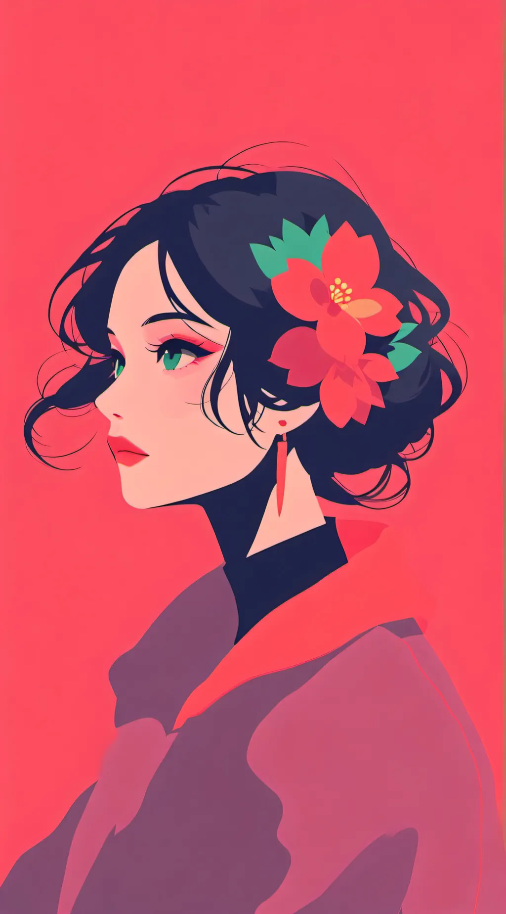 ai character: Rose background