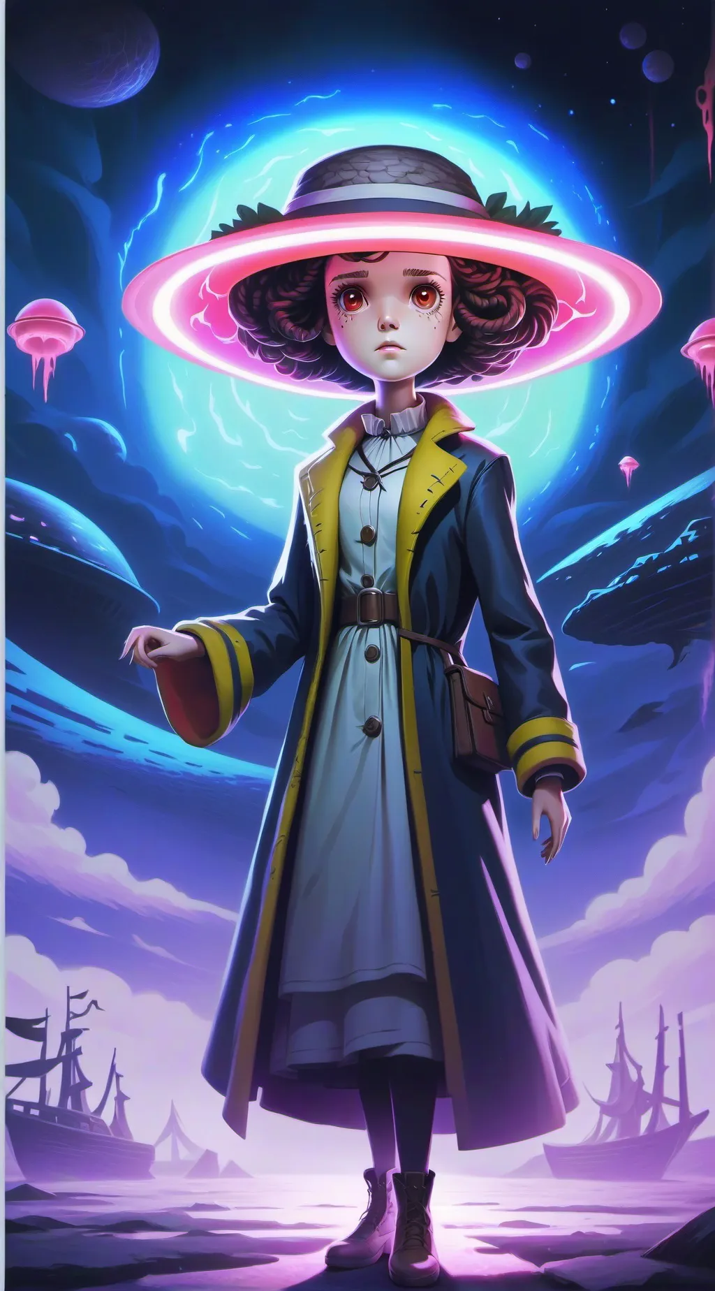 ai character: Stranger things background