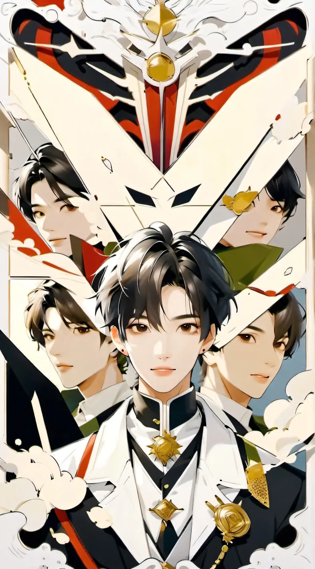 ai character: ENHYPEN  background