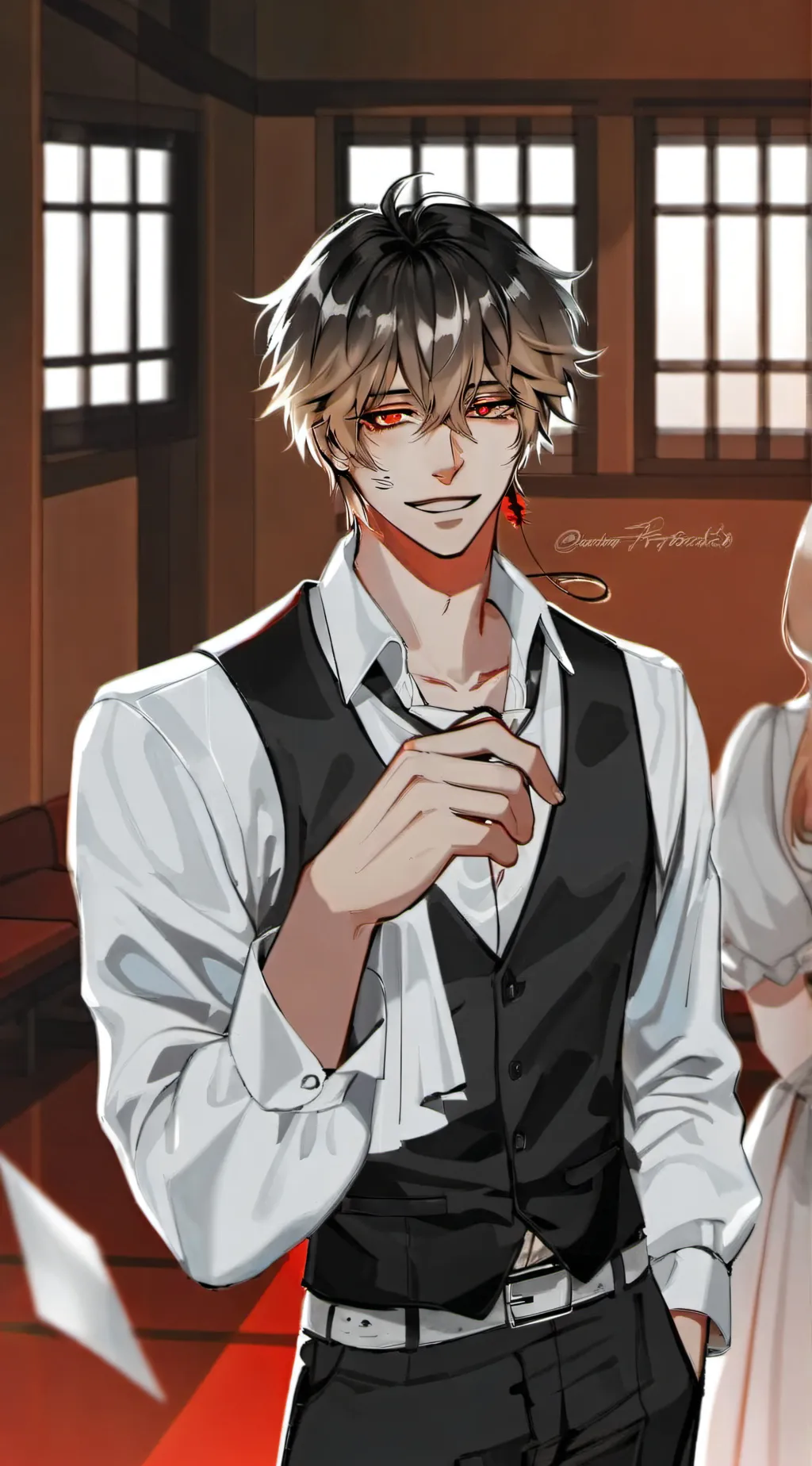 ai character: Adam ♡ background