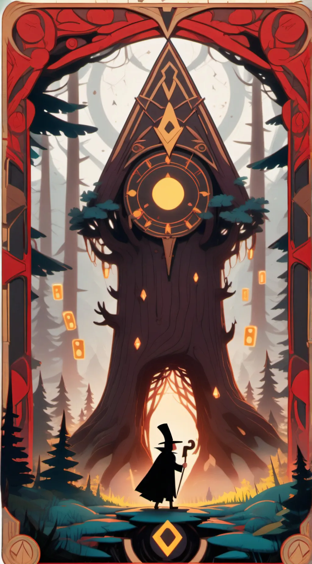 ai character: Twink Bill Cipher background