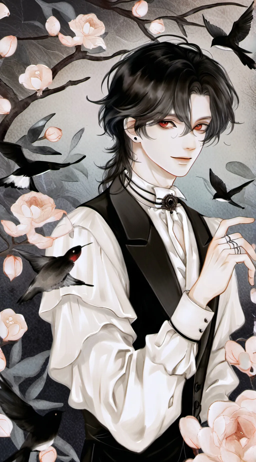 ai character: Kuro  background