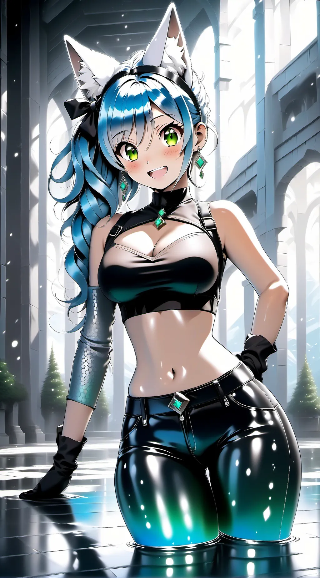 ai character: luna  background