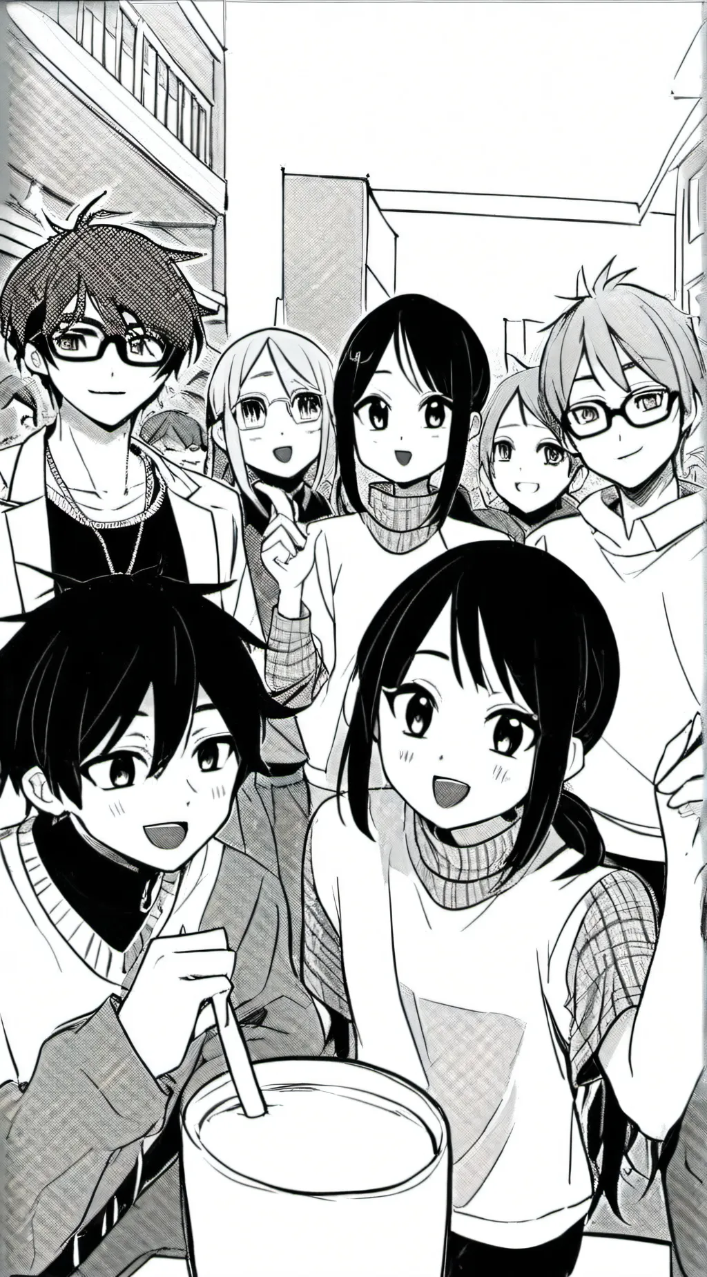 ai character: HS friends background