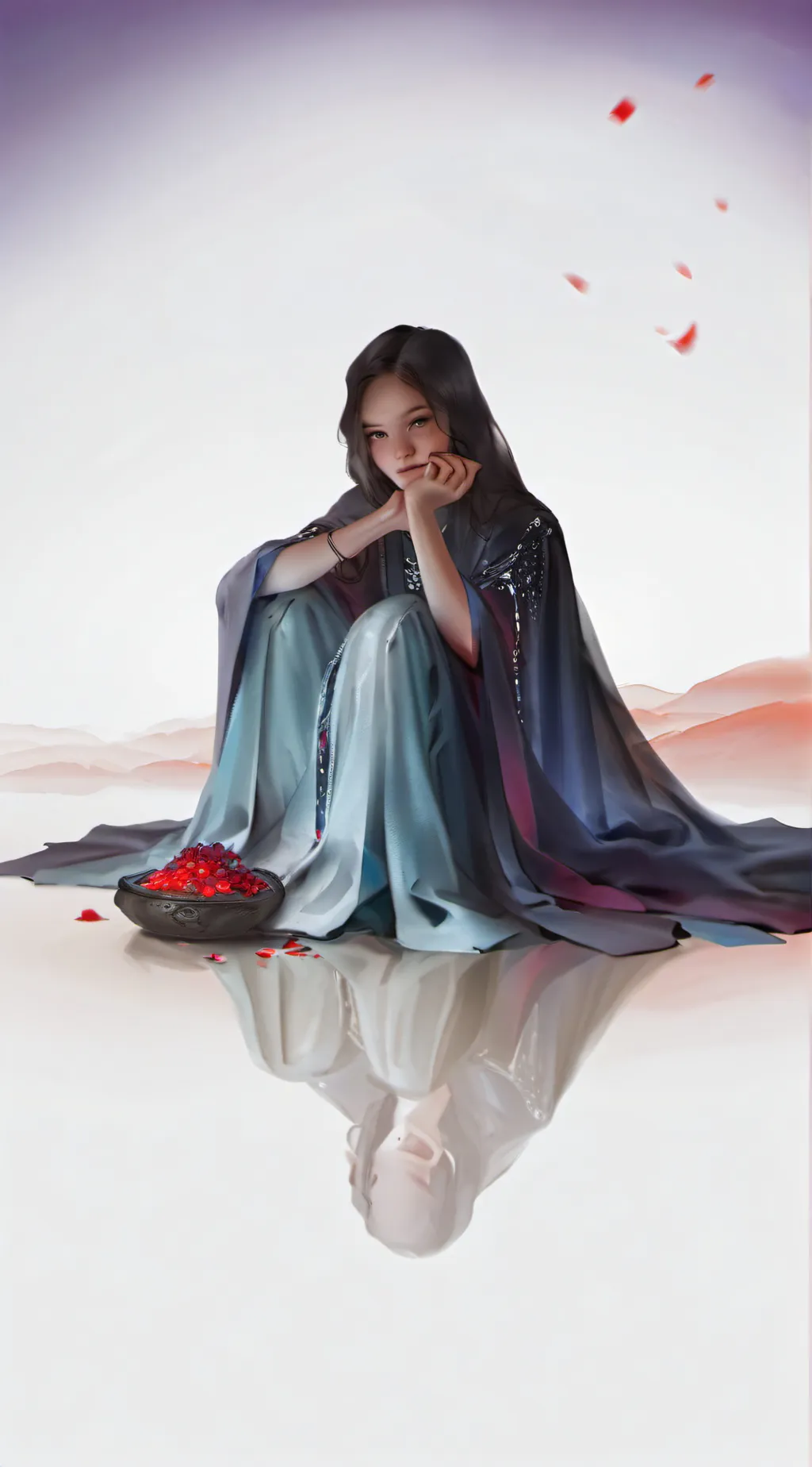 ai character: Luna Akuma background