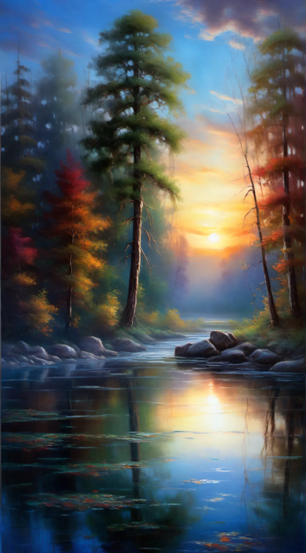 ai character: Life ☁️🏞️🍀... background