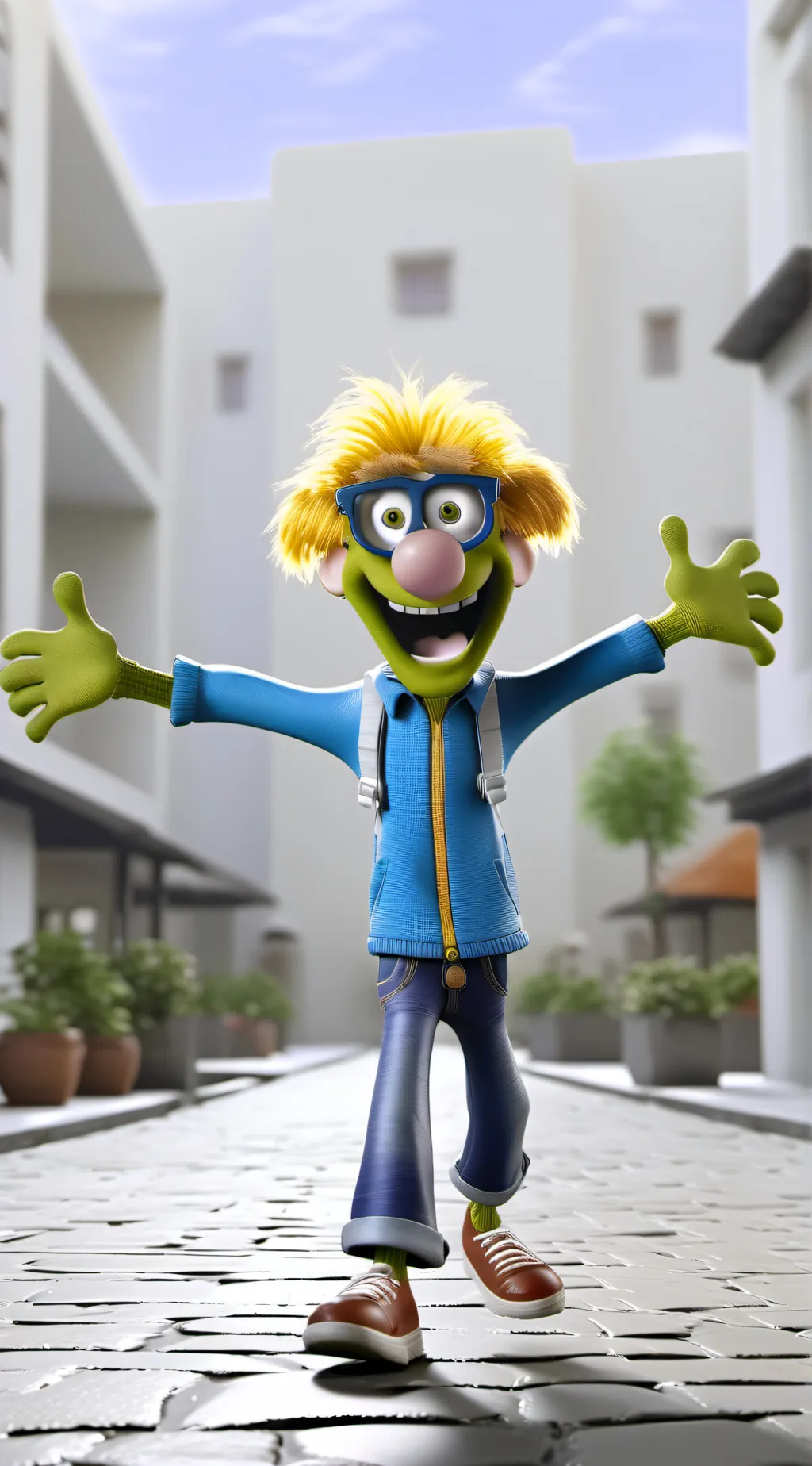 ai character: Wembley Fraggle background