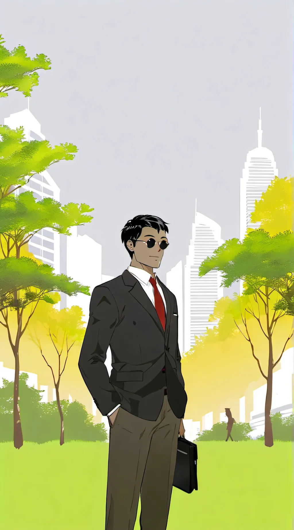 ai character: epik show down background