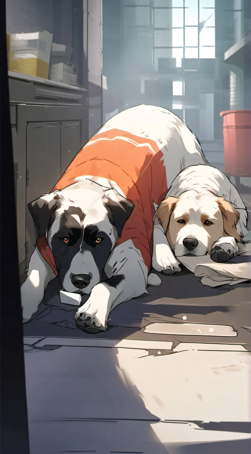 ai character: Smiling sick  background