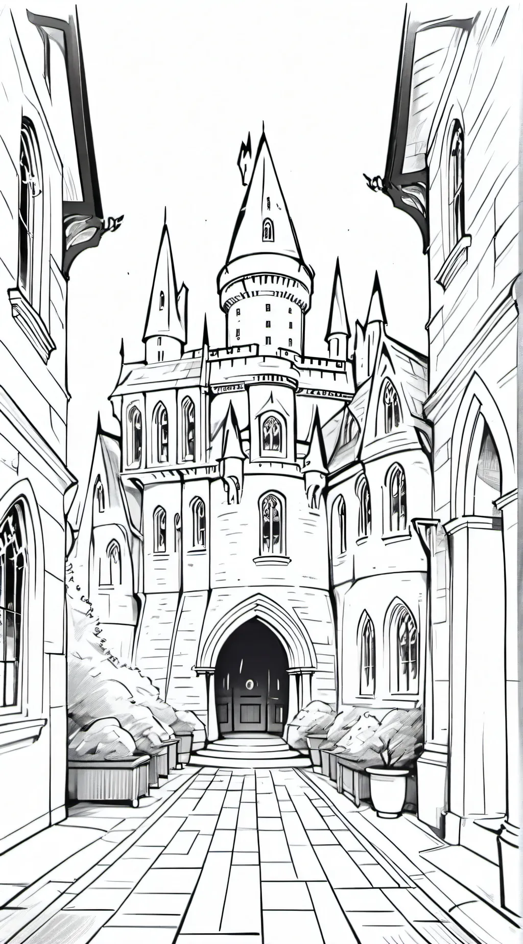 ai character: Hogwarts pride  background