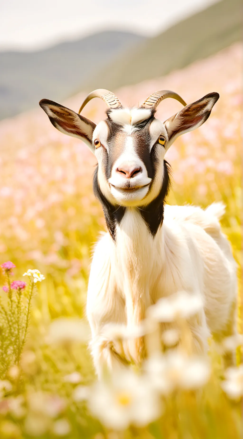 ai character: Goat  background