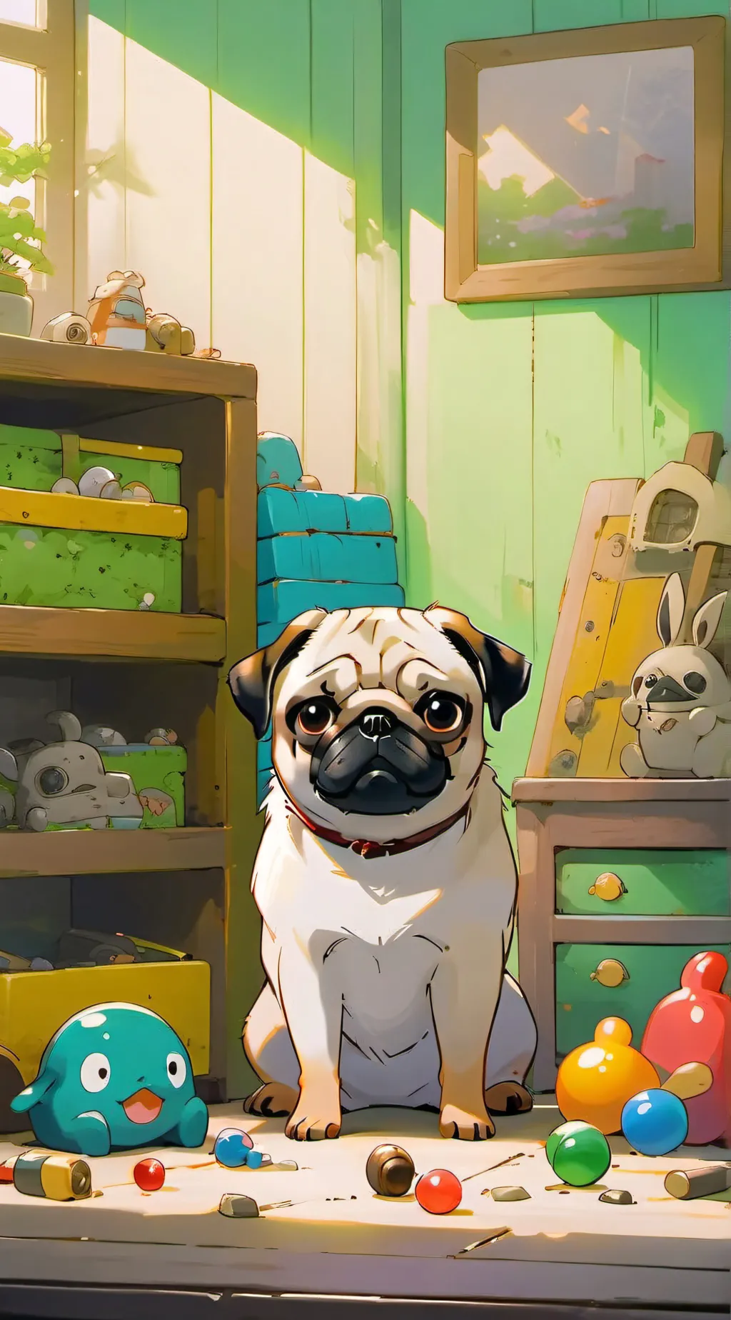 ai character: Stitch Pugger background