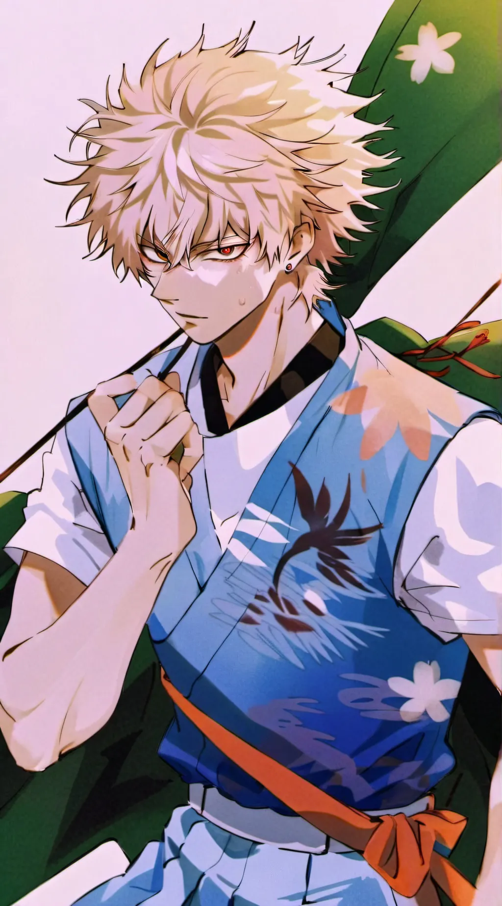 ai character: bakugo  background