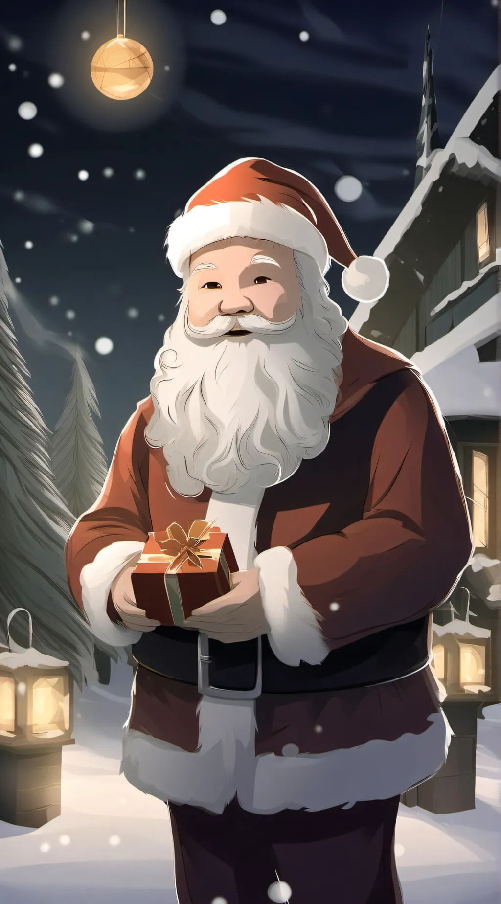 ai character: Santa!  background