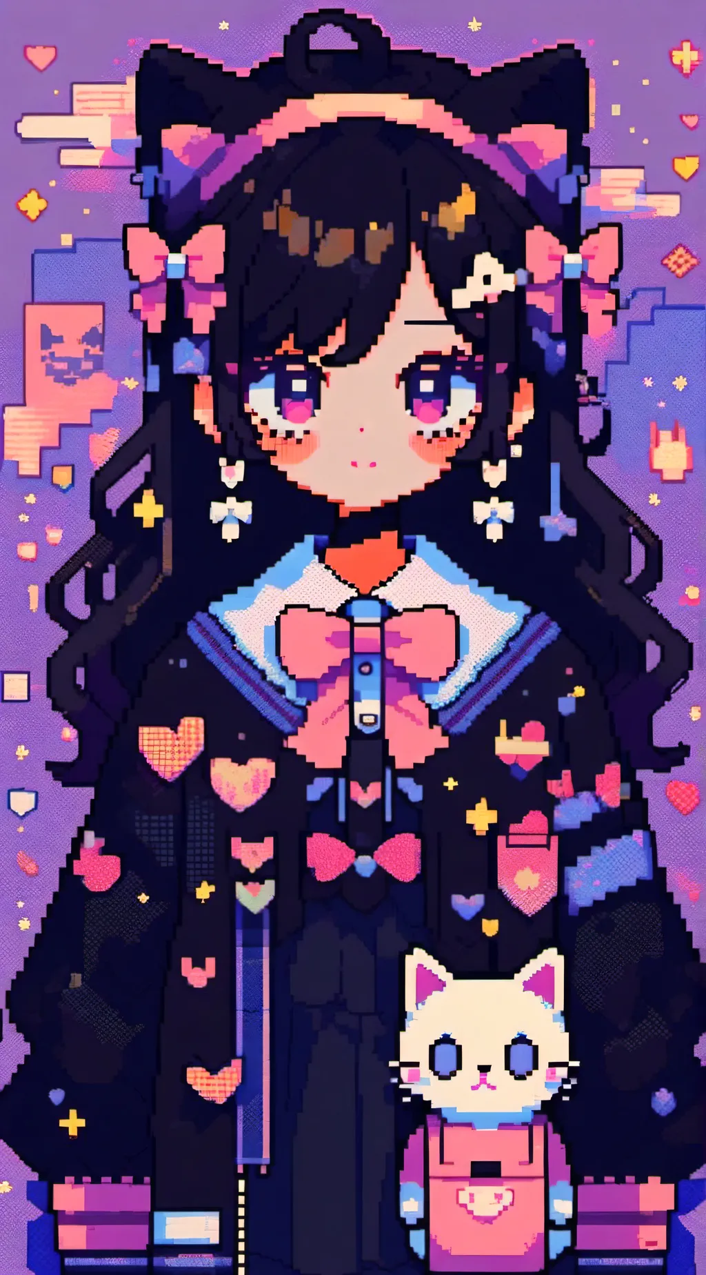 ai character: Mariacatcute background