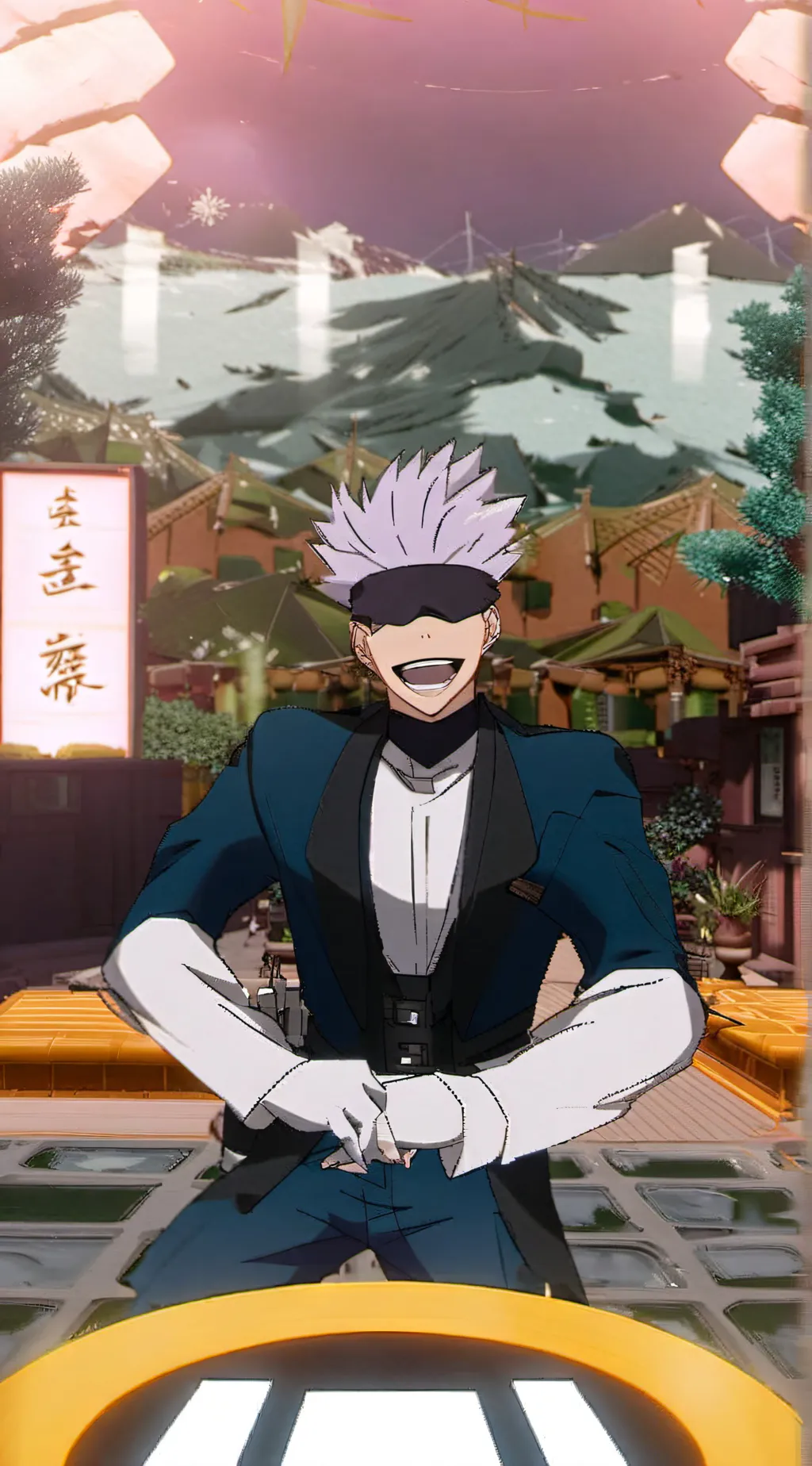 ai character: gojo background