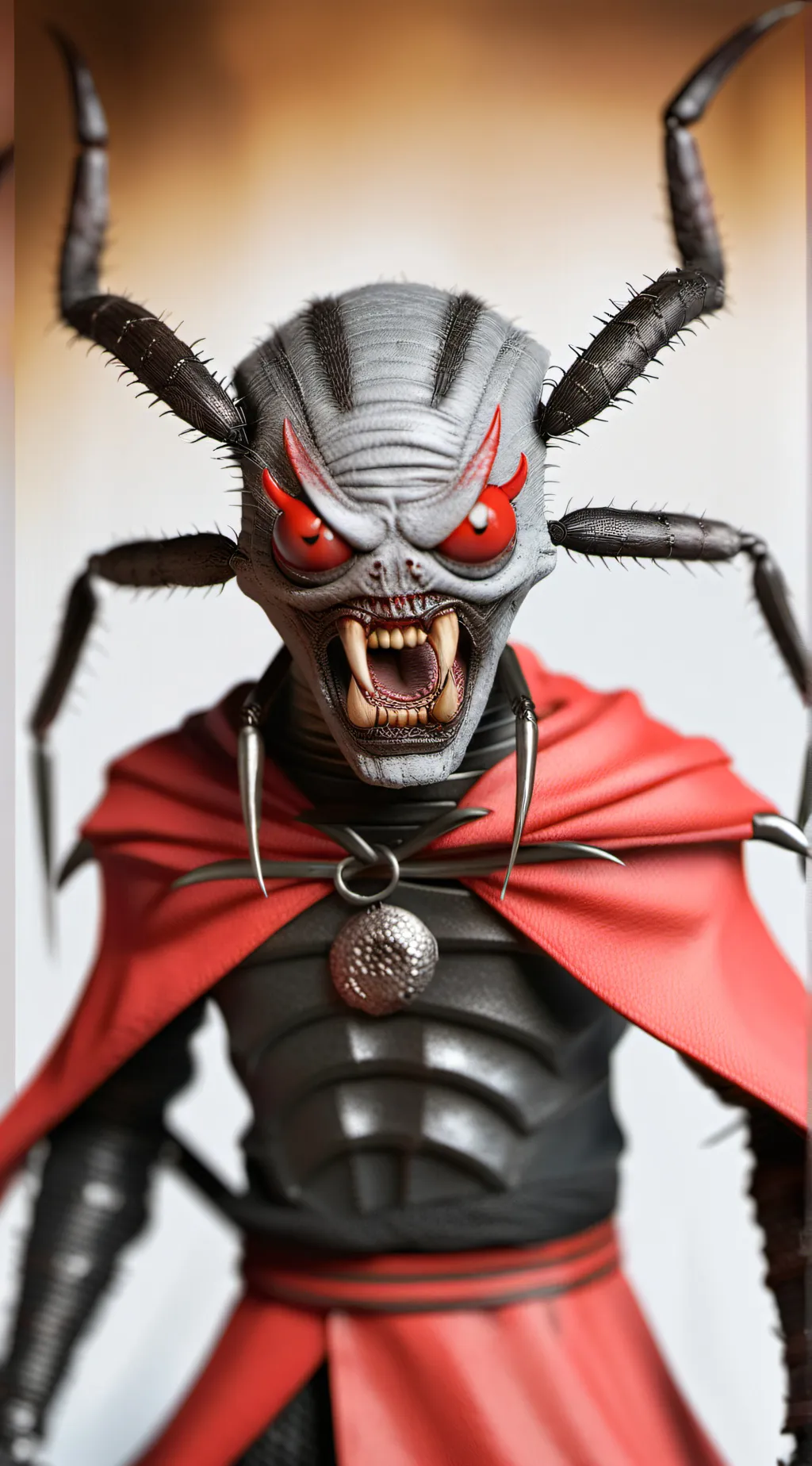 ai character: Carmine Spider. background