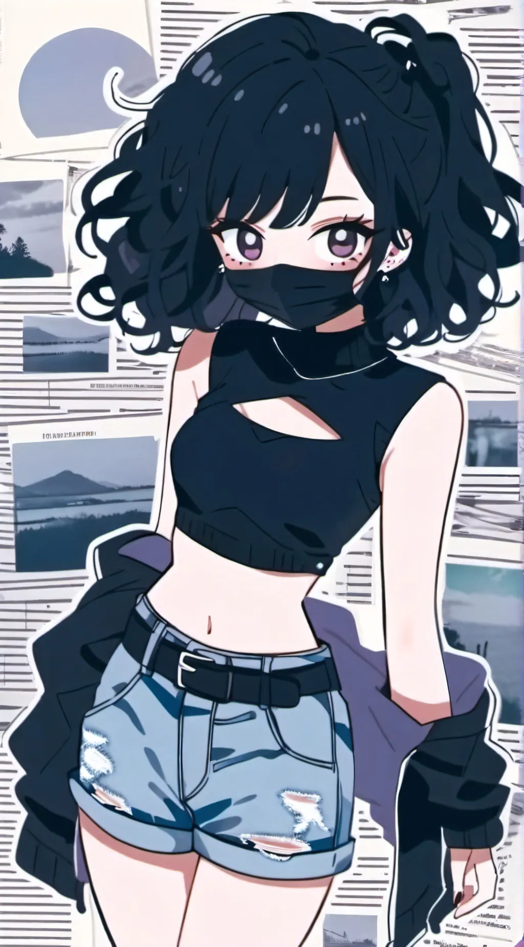 ai character: summer background