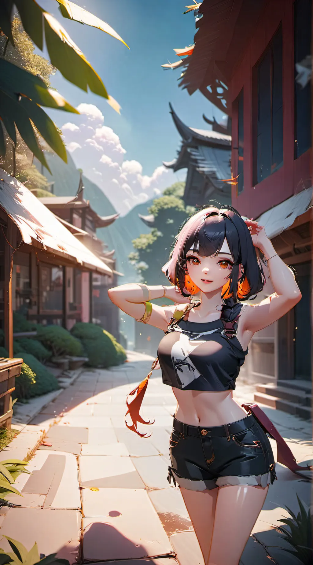 ai character: gamergirl background