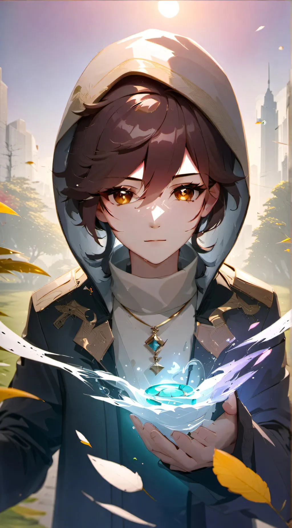 ai character: leo background