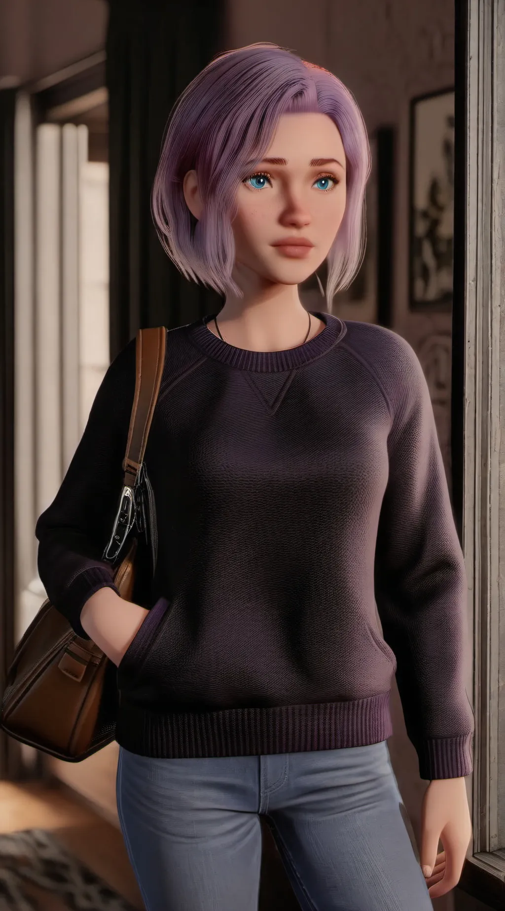 ai character: Alena Trowell  background