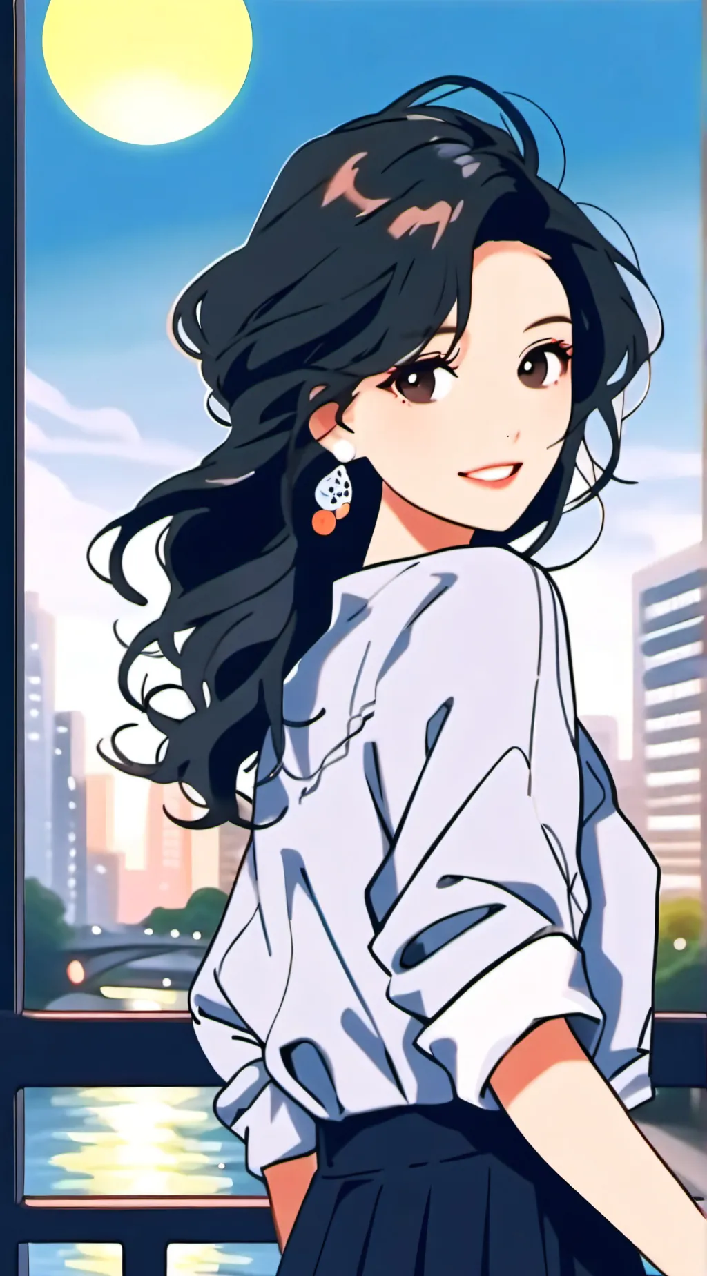 ai character: Cloudberry background