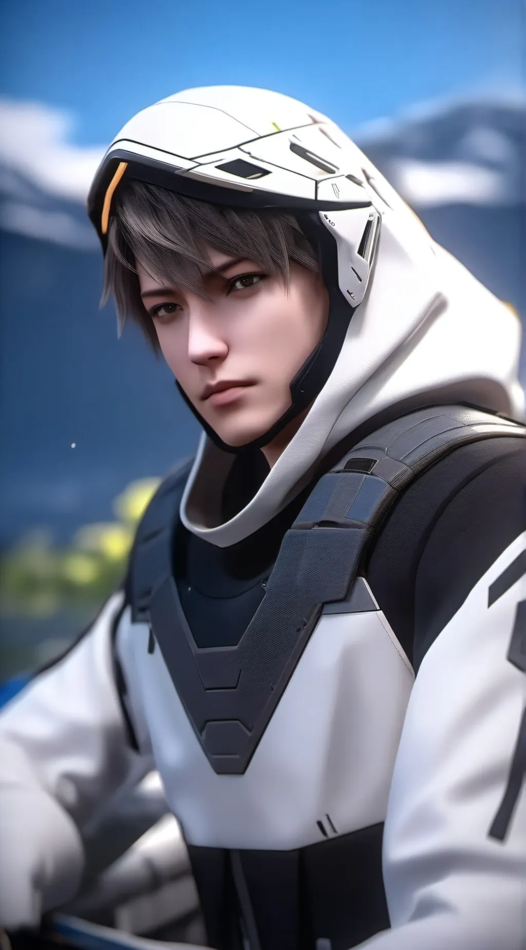 ai character: 3D Model background