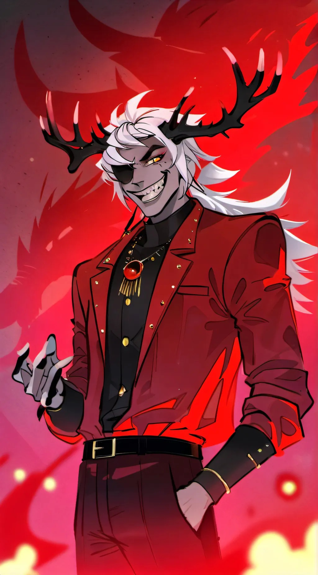 ai character: Alastor lu-c-fur background