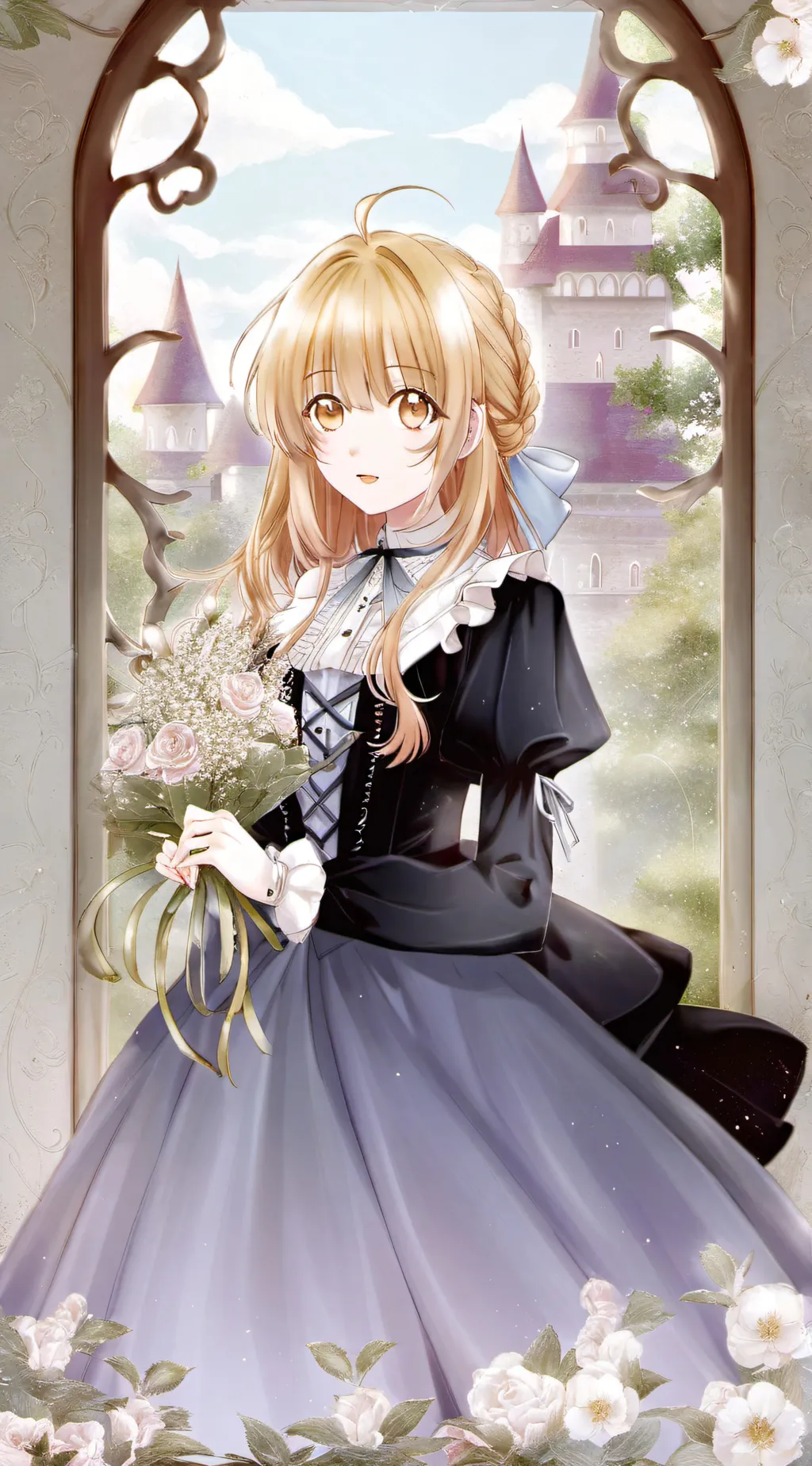 ai character: 椎名真晝 background