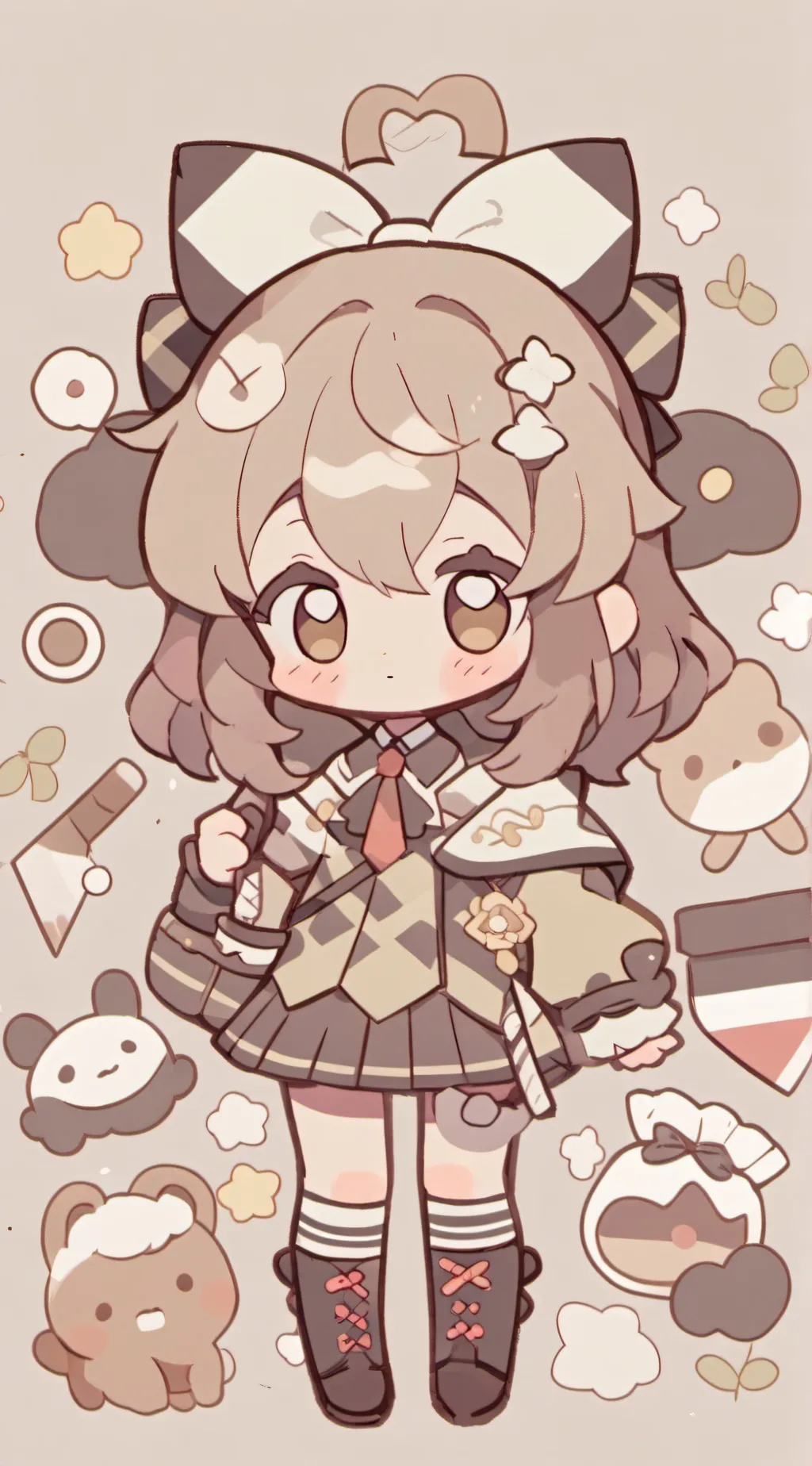 ai character: Mika  background