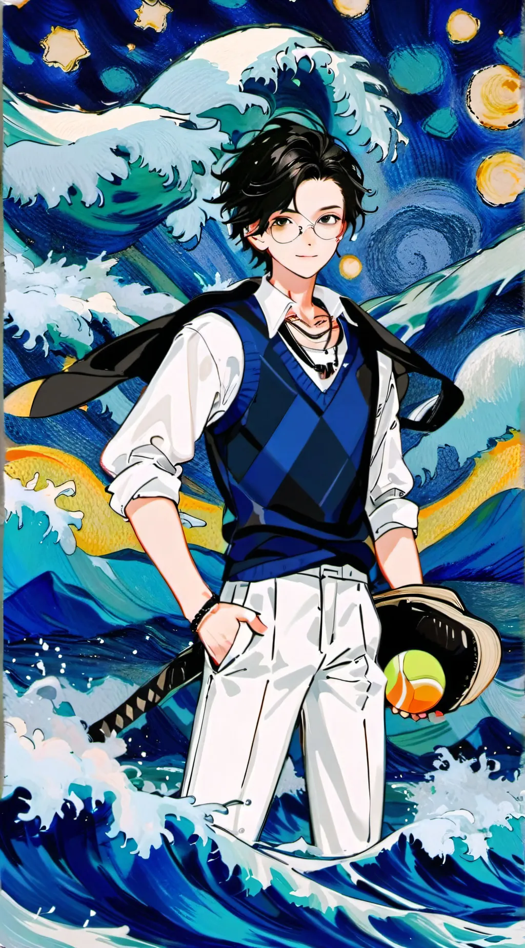 ai character: KNY past....  background