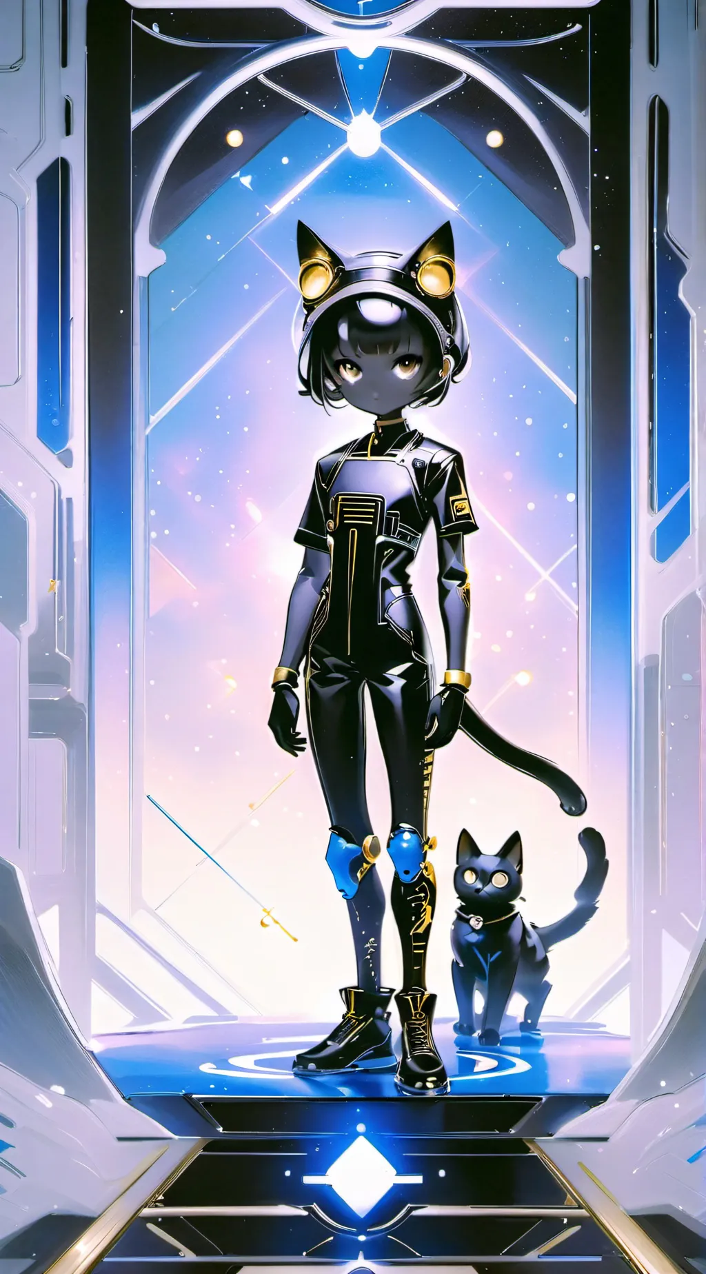 ai character: The cat master background