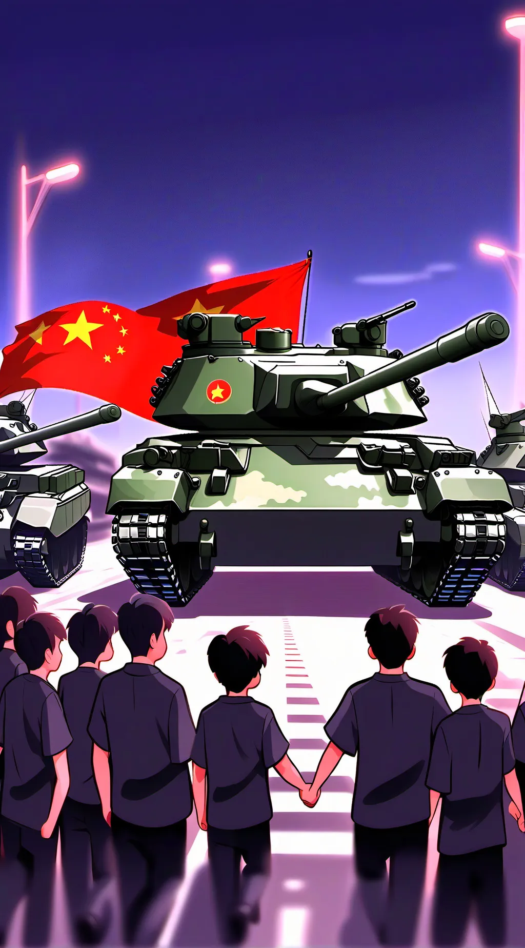 ai character: 六四事件 background