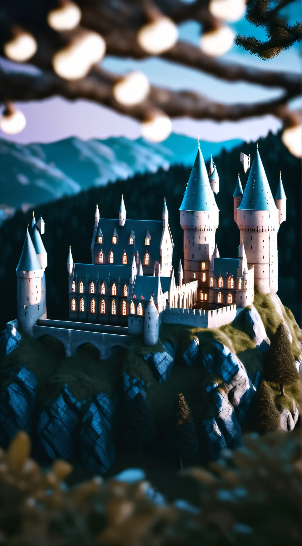 ai character: Hogwards old background