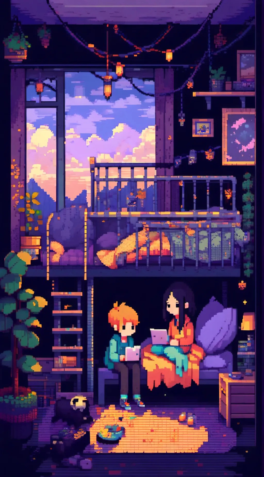 ai character: Fpe sleep over! background