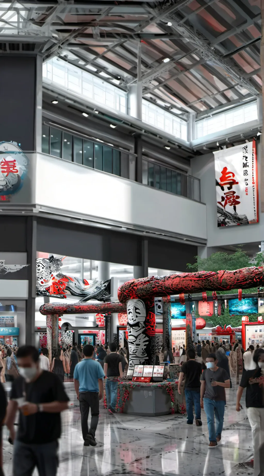 ai character: Anime Expo  background