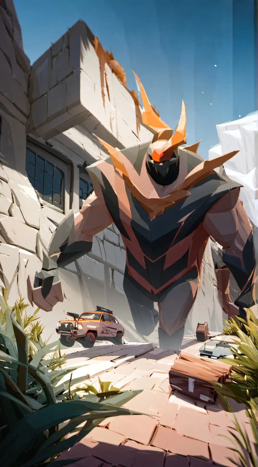 ai character: golem  background