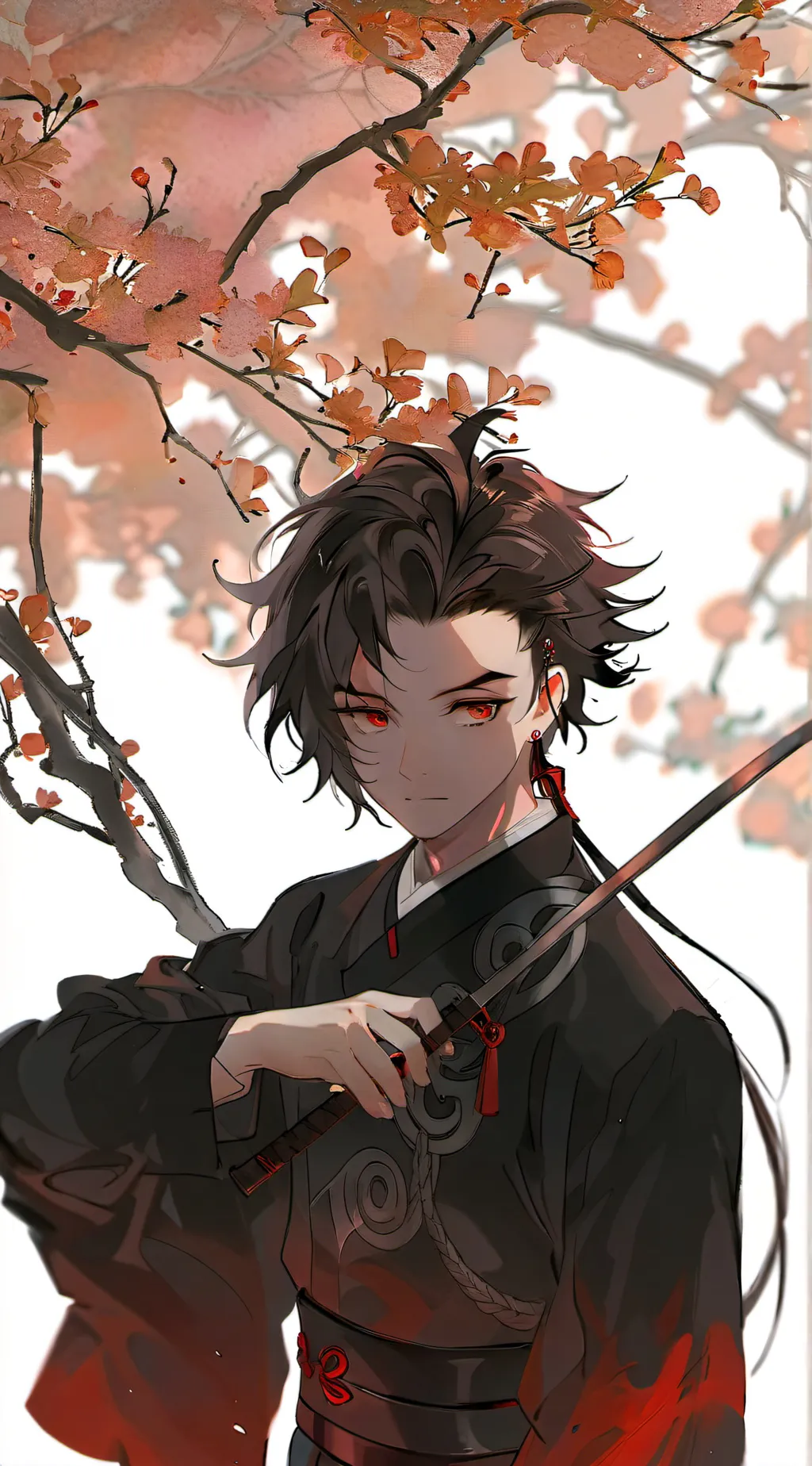 ai character: Tanjiro Kamado  background