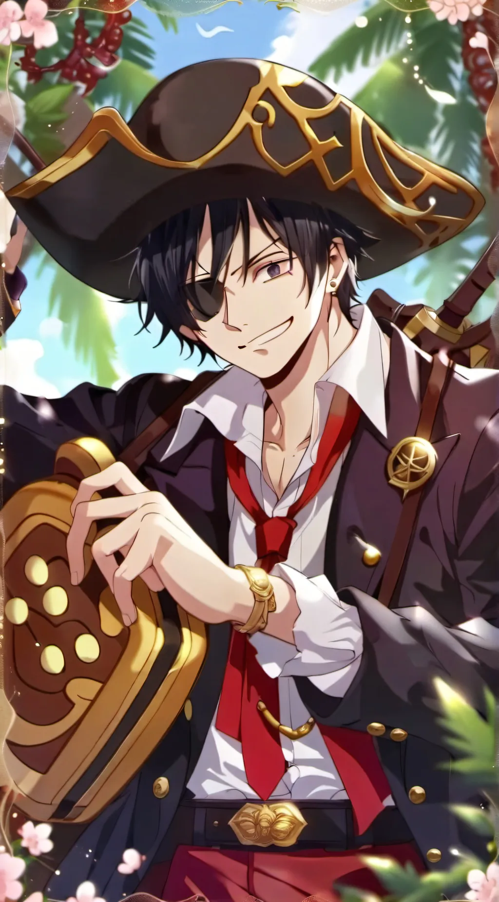 ai character: Luffy background