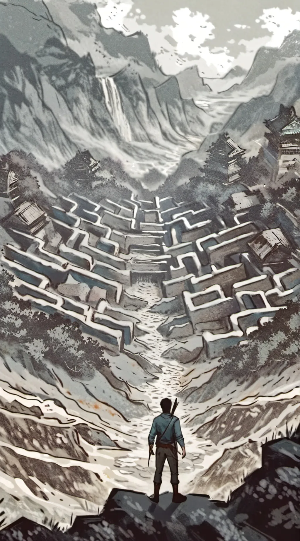 ai character: maze runner background