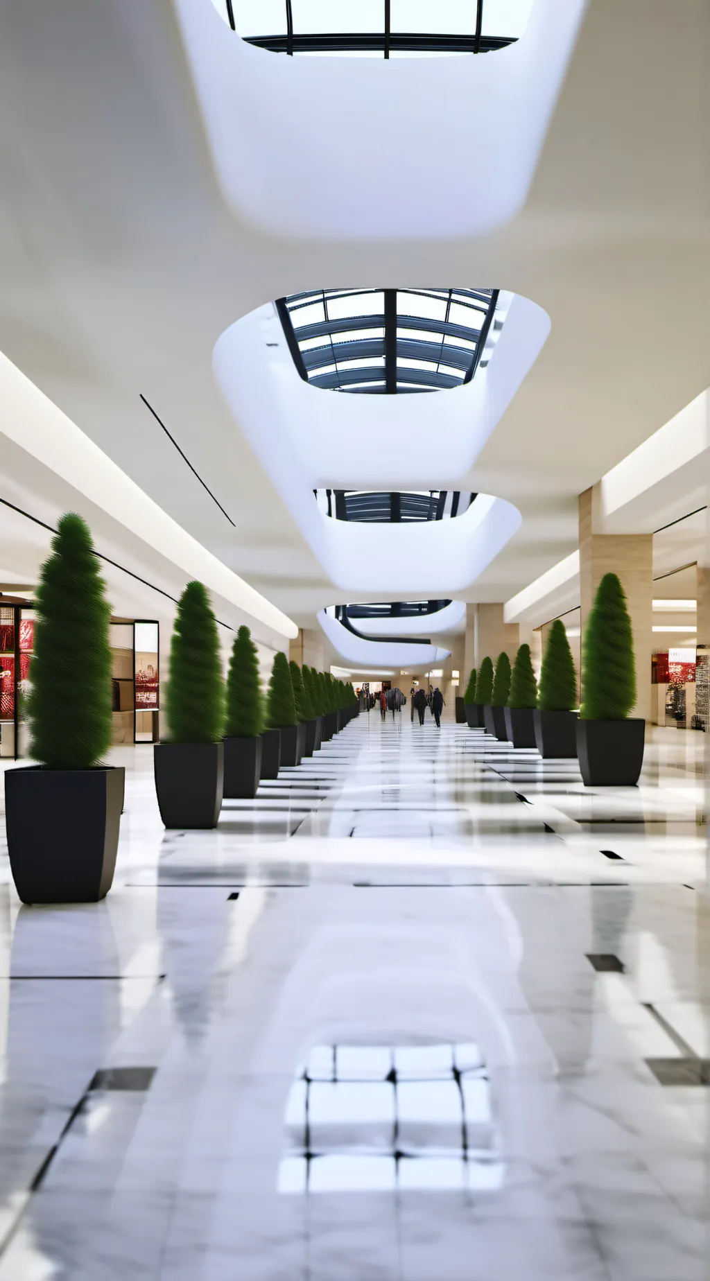 ai character: CH mall background