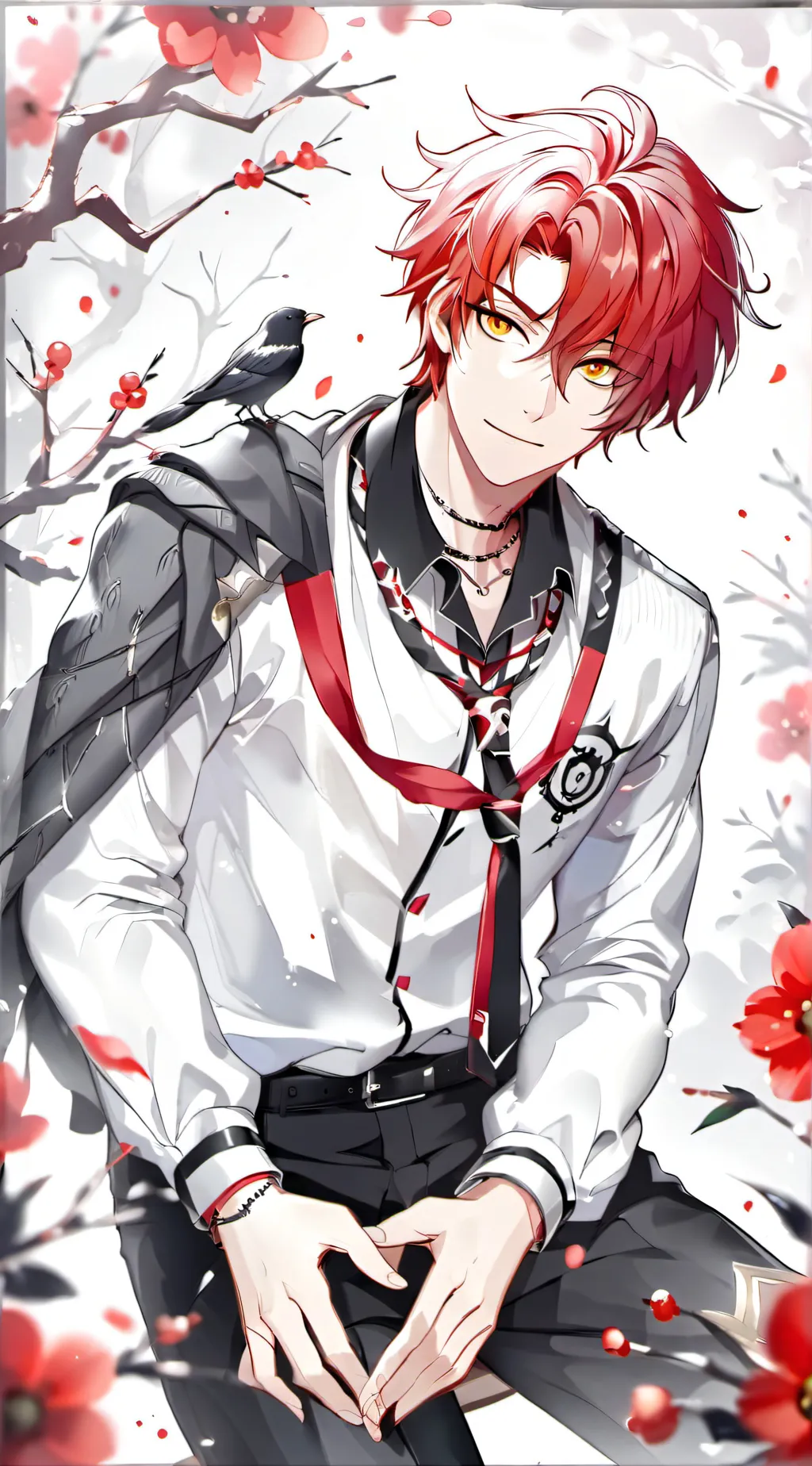 ai character: Damian starr  background